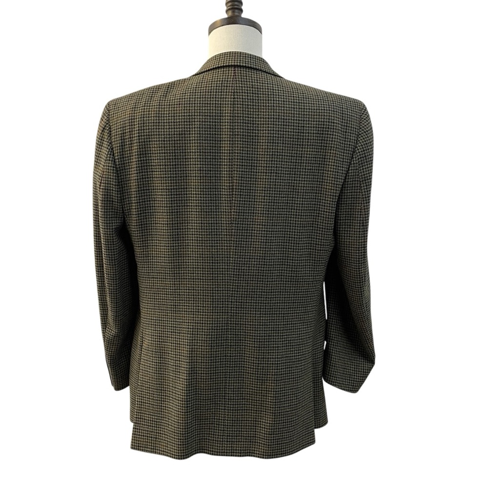 Burberrys Houndstooth Sport Coat Blazer 44R 2 Button Vintage - Picture 3 of 10